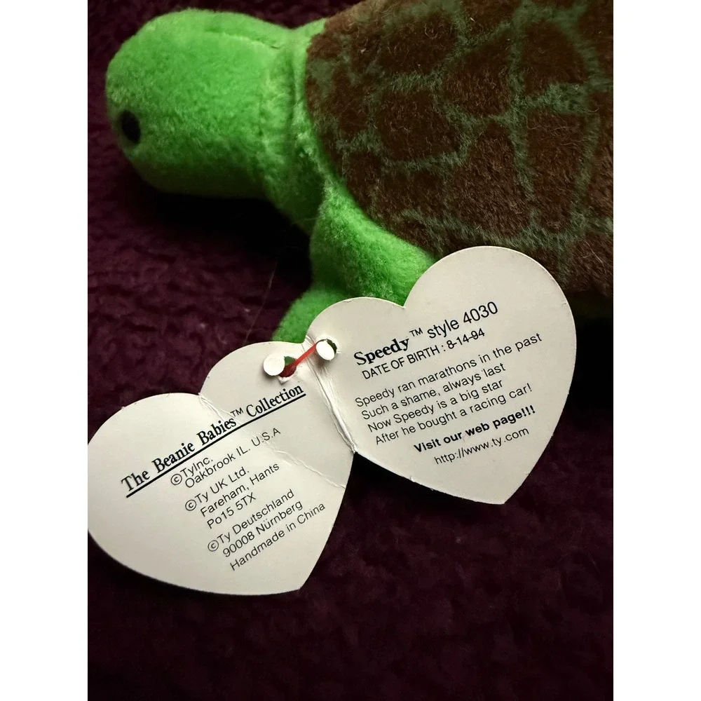 Ty Beanie Babies Lot of 11 Retired The End Bear Speedy Turtle Congo Spunky Plush